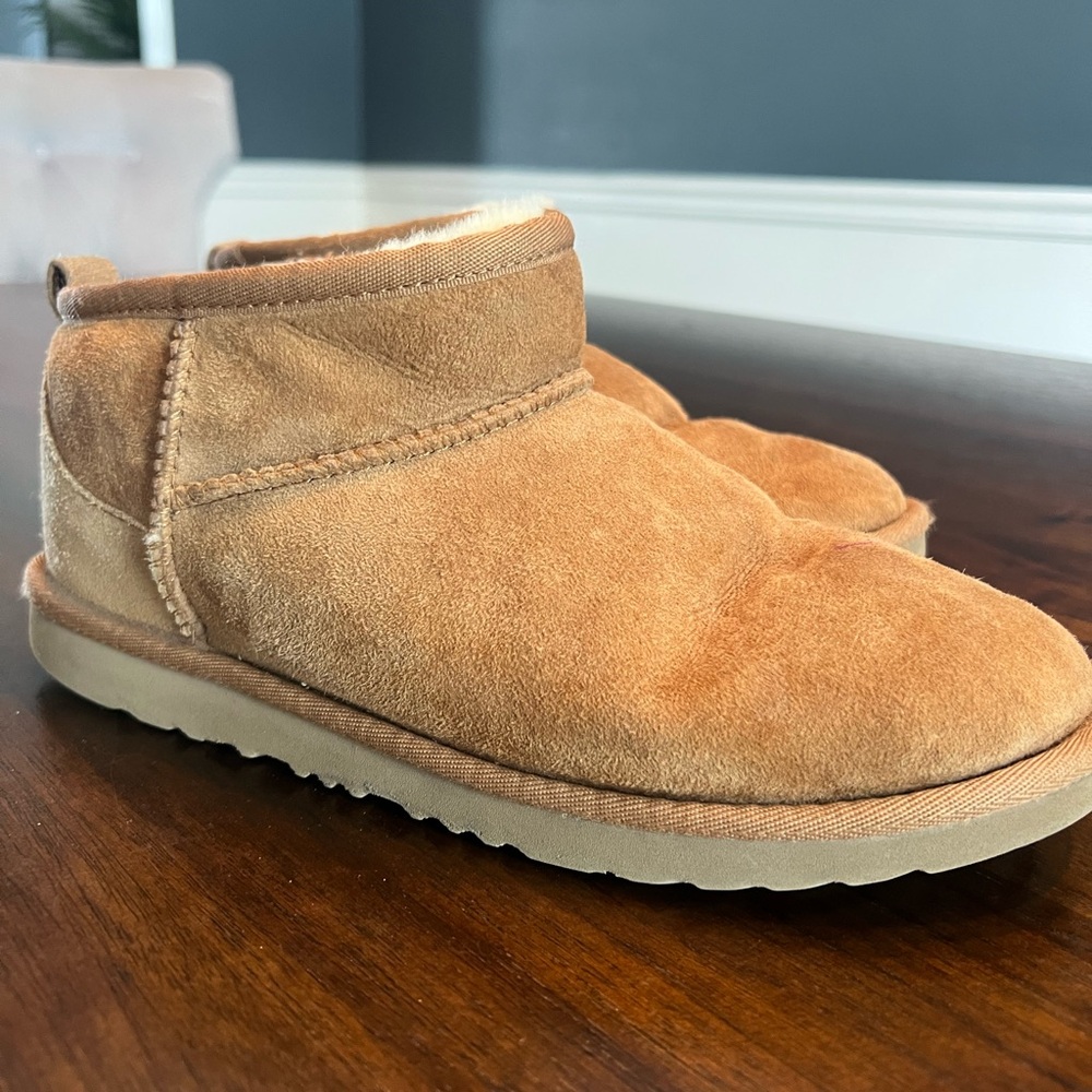Womens UGG® Classic Ultra Mini Boot - Chestnut